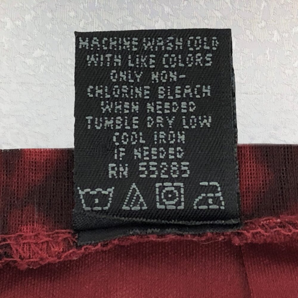 Express World Brand Midi Skirt with Red and Black Reptile Print Size S - Picture 10 of 12